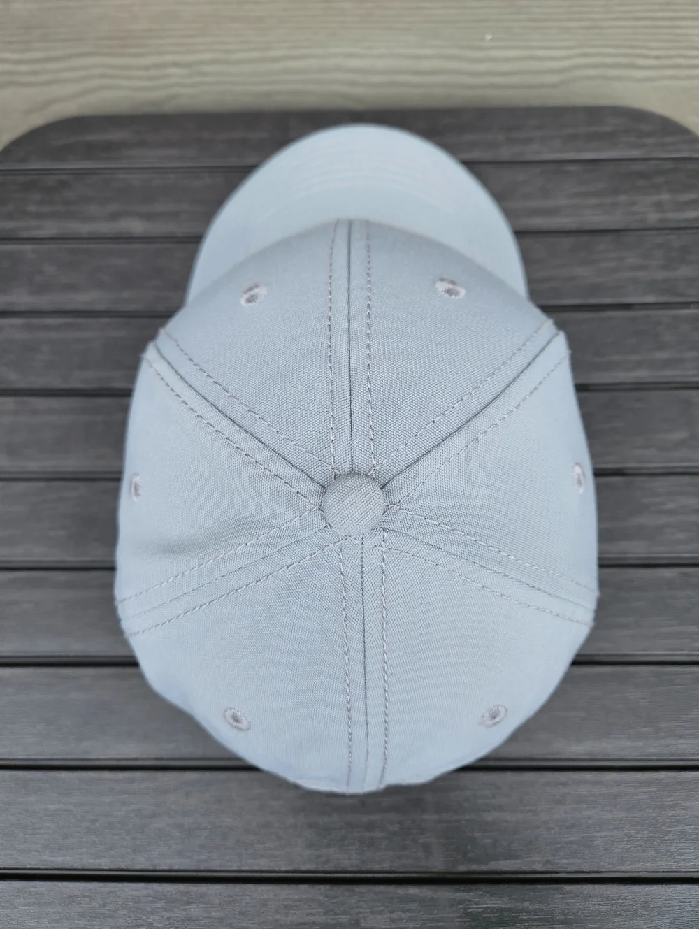 North Face Gray Logo Hat Cap Strap Back Outdoor Hiking Classic Unisex OS EUC